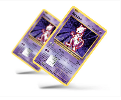 Credit Card sticker (Pokémon Card) Mewtwo