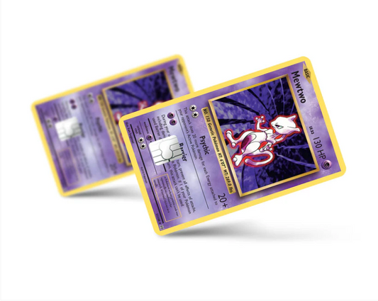 Credit Card sticker (Pokémon Card) Mewtwo