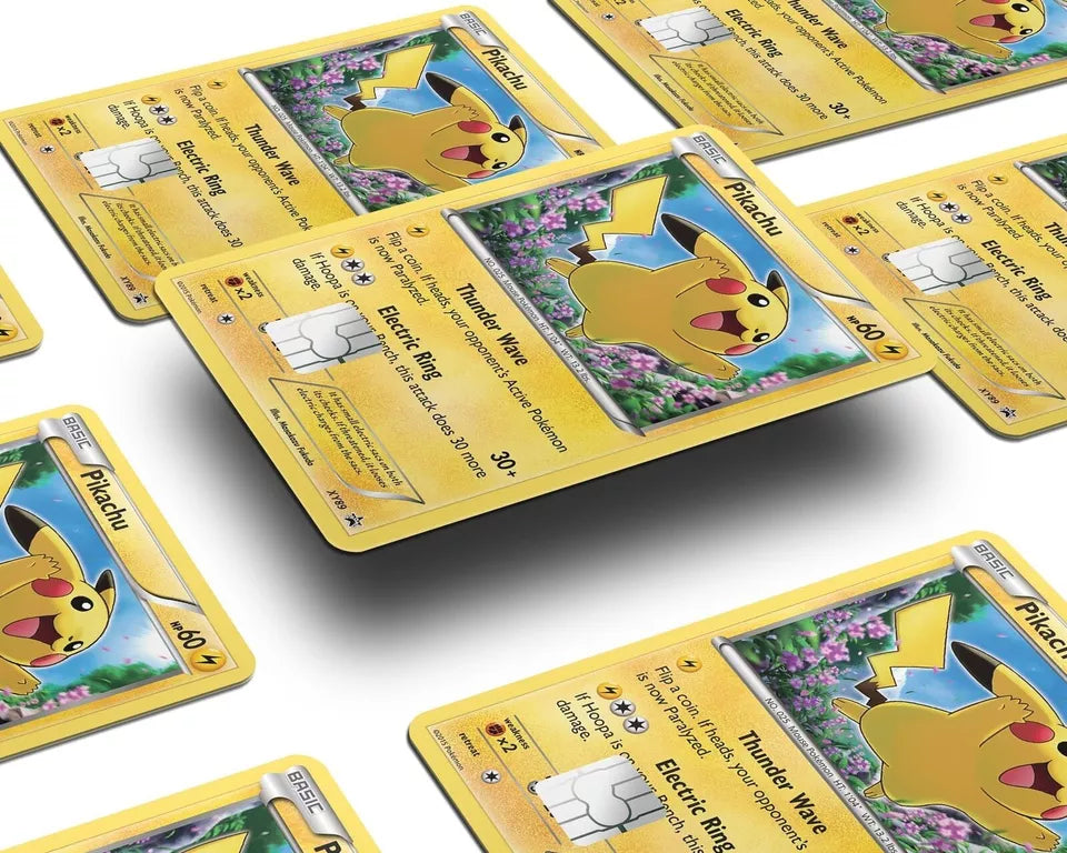 Credit Card sticker (Pokémon Card) Pikachu